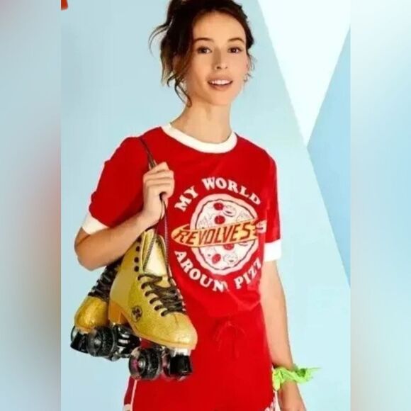 Toy Story x Junk Food Women’s Red Short Sleeve T-Shirt Size Medium NWOT - Picture 2 of 8